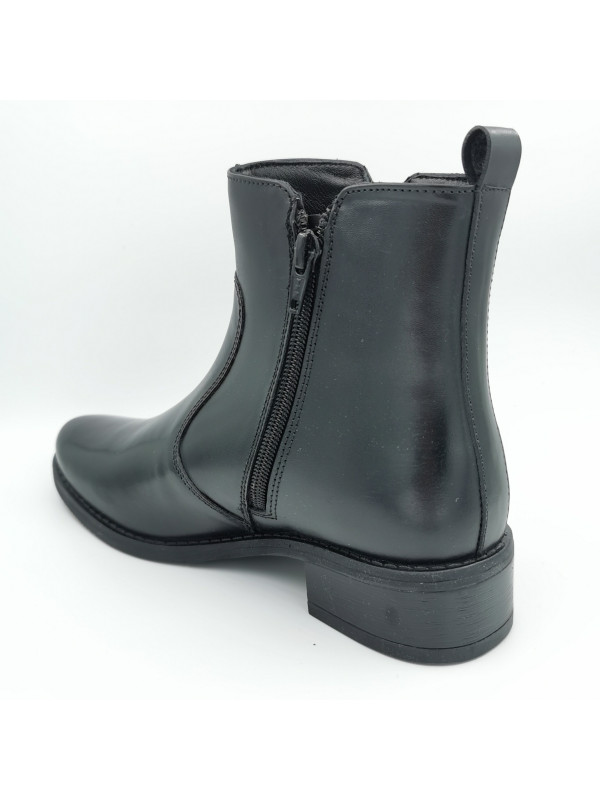 Bottines Cuir Rosa Black - Manoukian