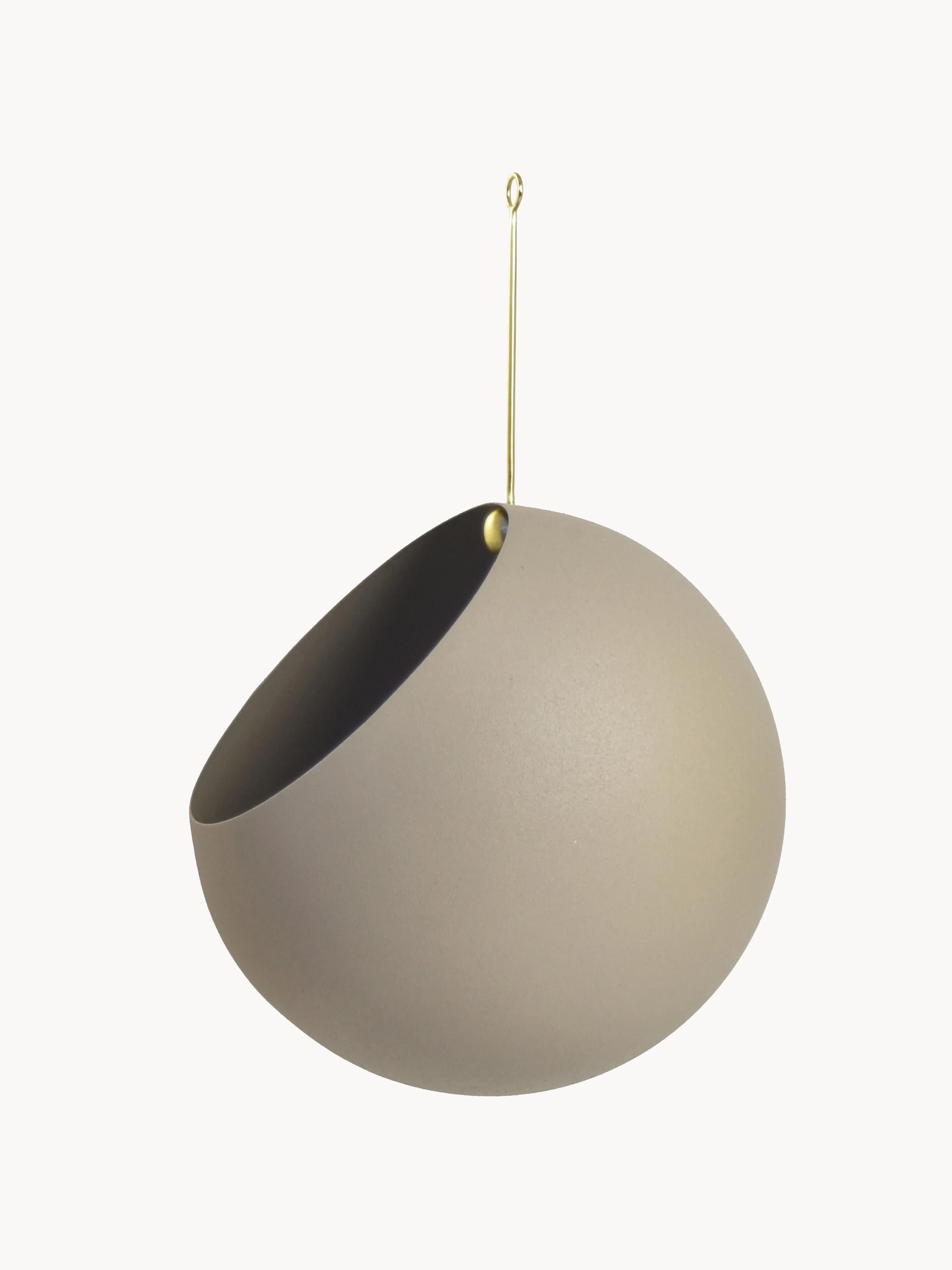 Metalen plantenpot Globe om op te hangen
