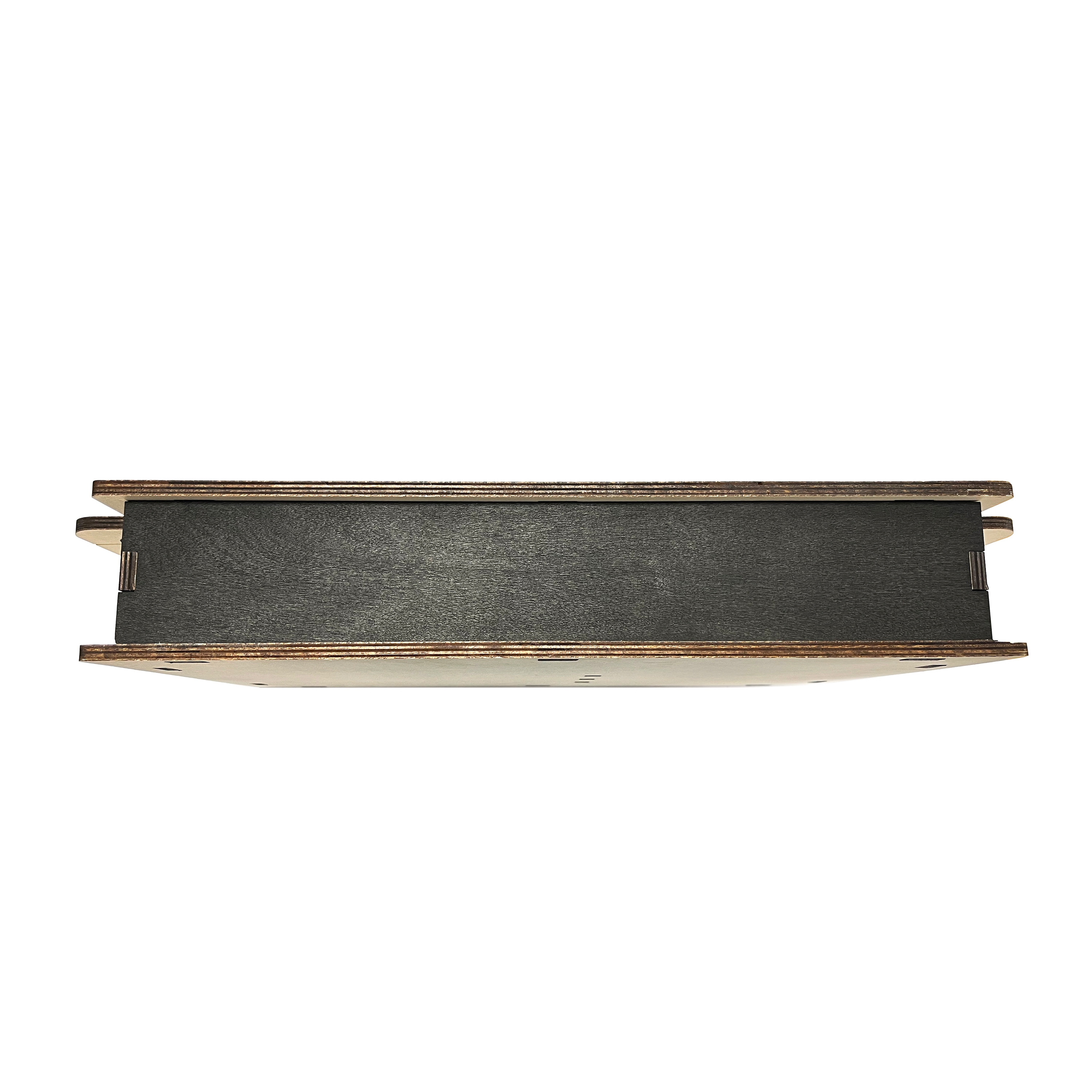 Couchbar Snackbox Holz 55 x 27 cm natur/schwarz