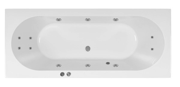 Villeroy en Boch O.novo met Rotman Bubbelbad 180x80cm 6 4 2 hydro jets