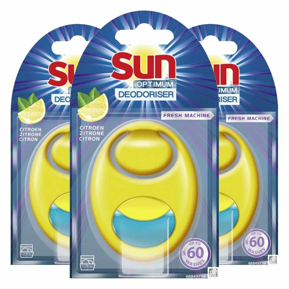 3x Sun Vaatwasmachine Verfrisser Citroen