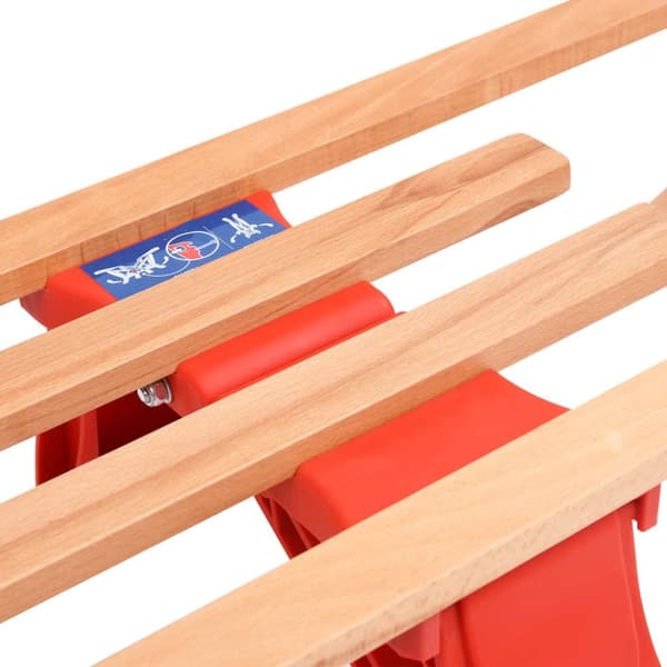 vidaXL Kjelke med ryggstøtte sammenleggbar 119 cm tre