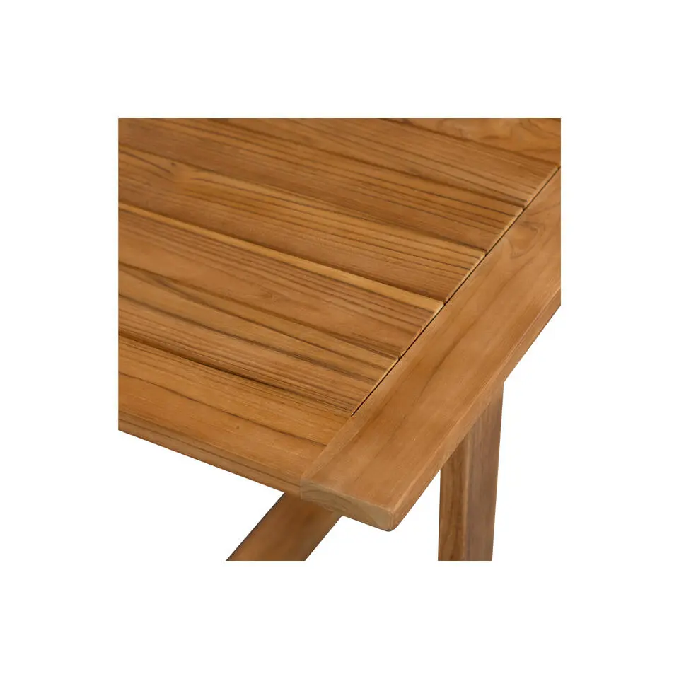 WOOOD Beaver Tuintafel - Teak - Naturel - 75x240x90