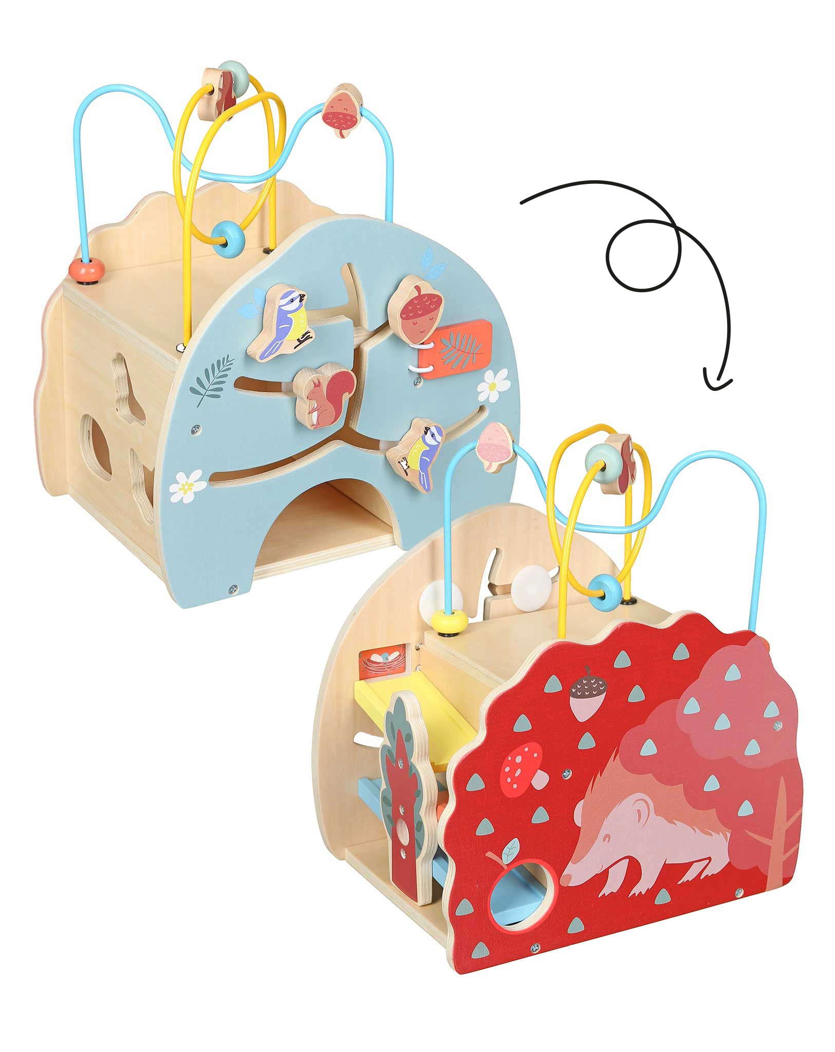 Motorikschleife WALDLIFE in bunt
