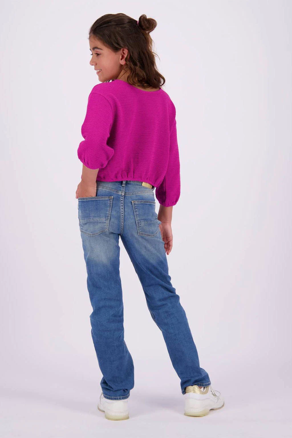 Vingino straight leg jeans Catie medium blue denim