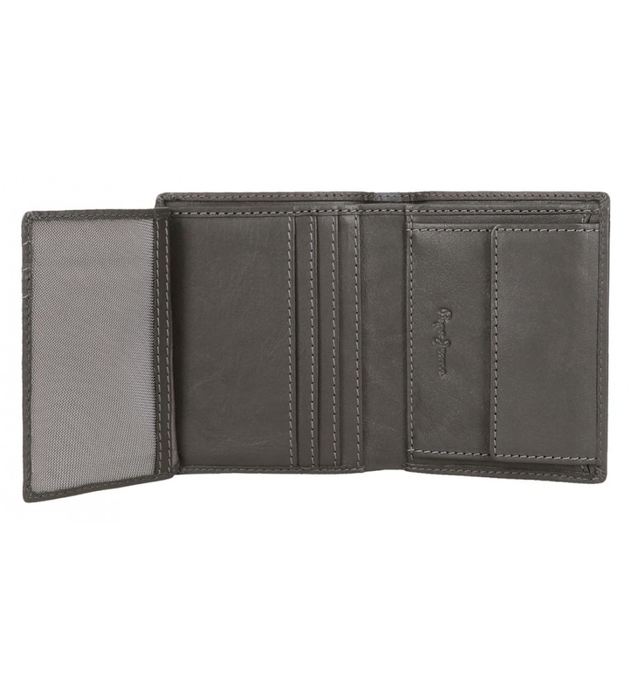 Carteira vertical Pepe Jeans Marshal cinza