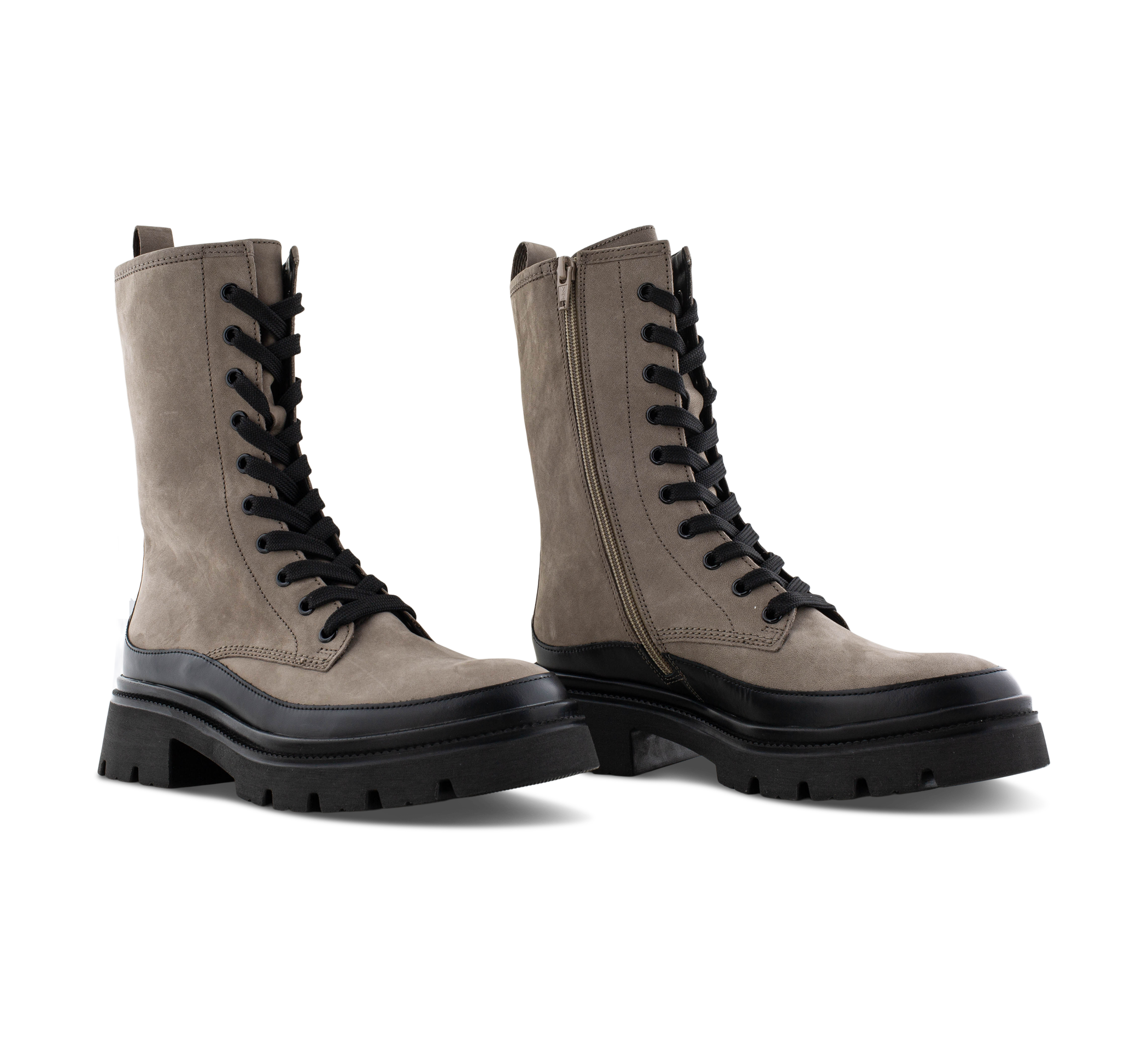 Gabor Schnürstiefel beige/taupegrau