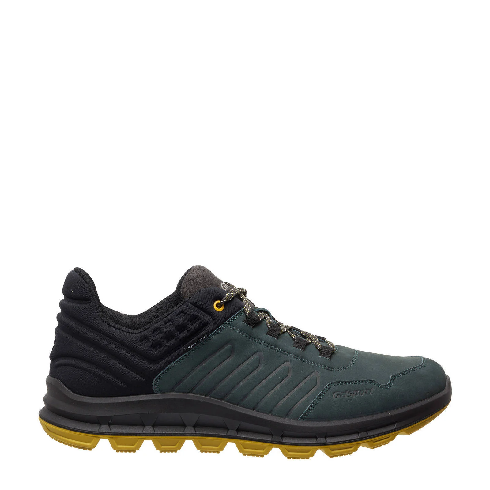 Grisport Street Low  nubuck wandelschoenen zwart/geel