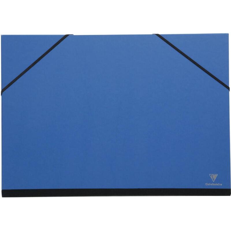 Carton à dessin Couleur à élastiques 37x52cm - Bleu nuit