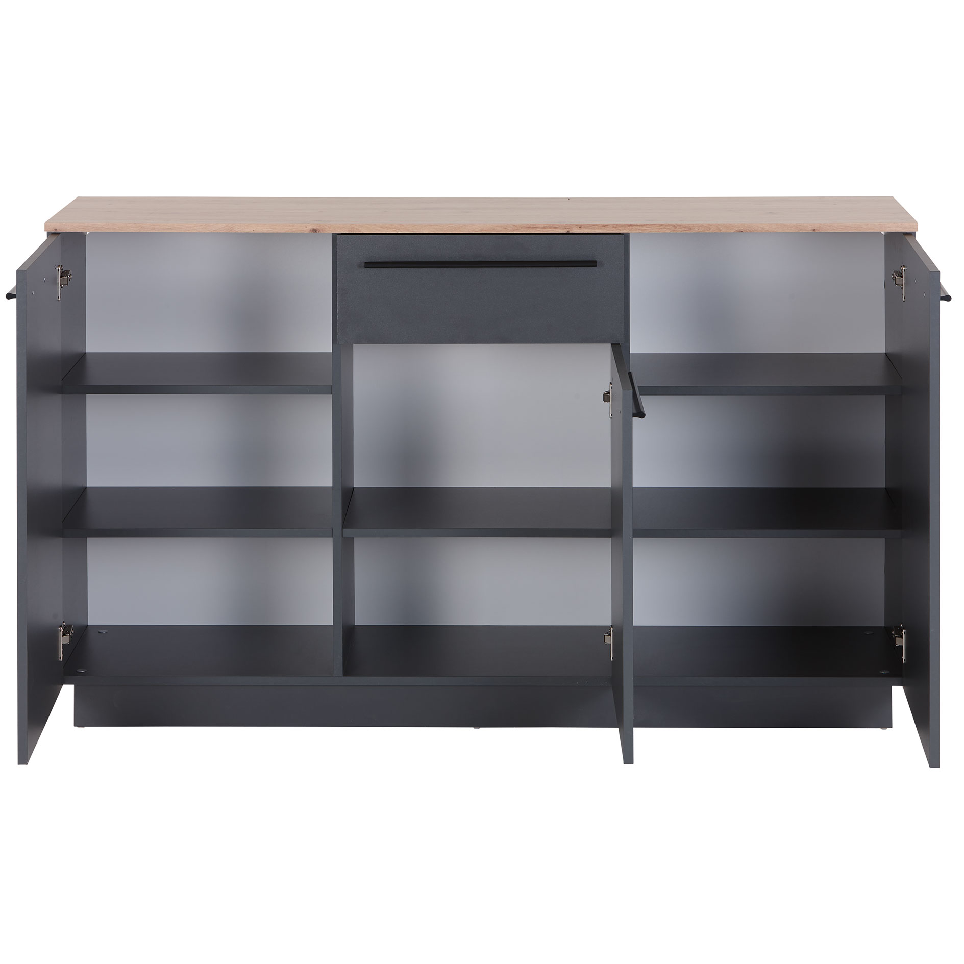 Sideboard - Artisan Eiche - anthrazit - 150 cm