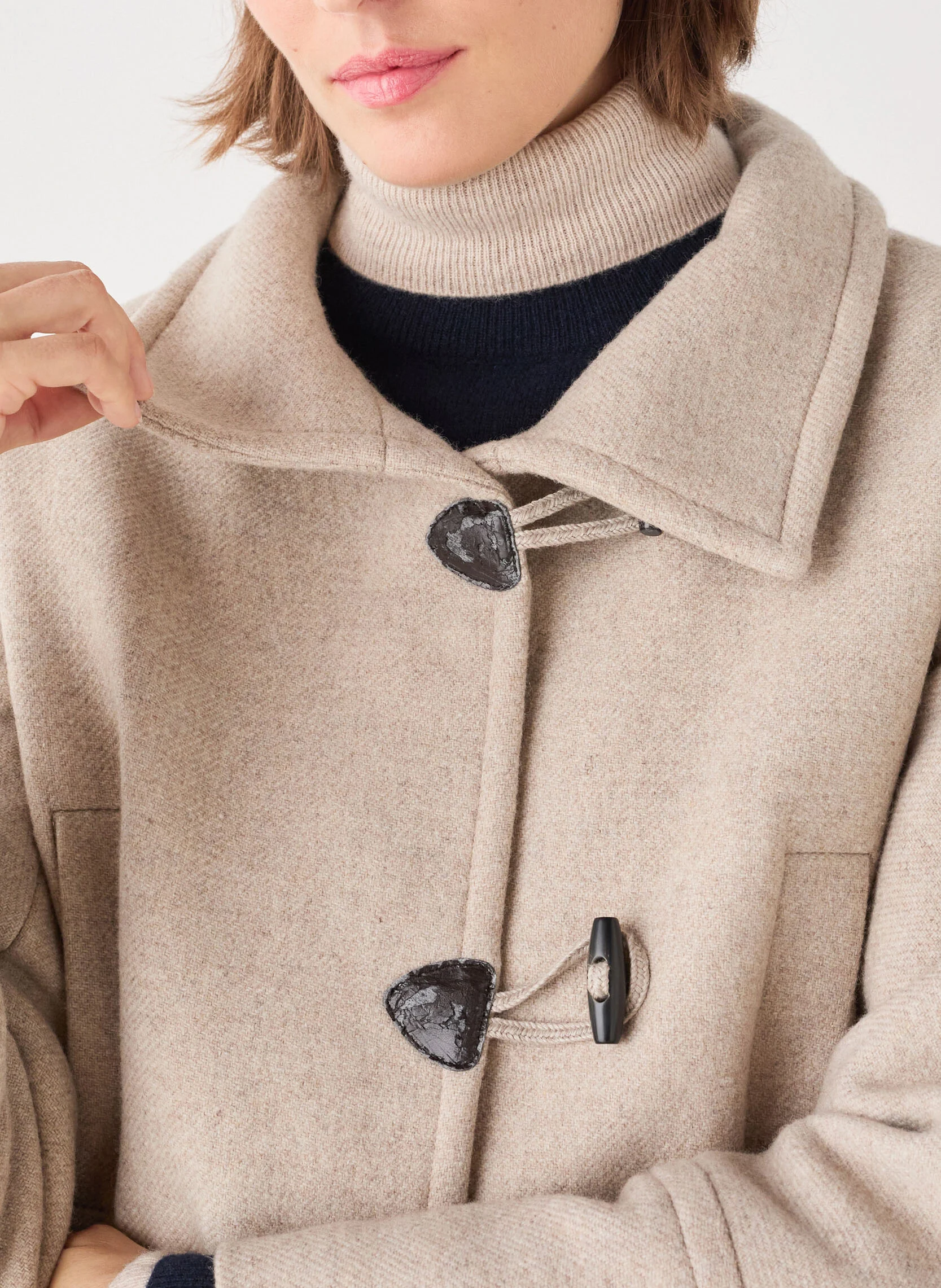 GRAMONT - Manteau droit boutonné | Beige
