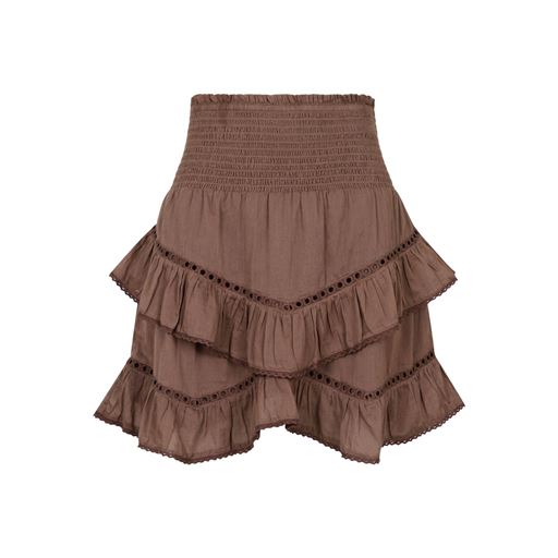 Neo Noir Ricki S Voile Nederdel, Light Brown, 42
