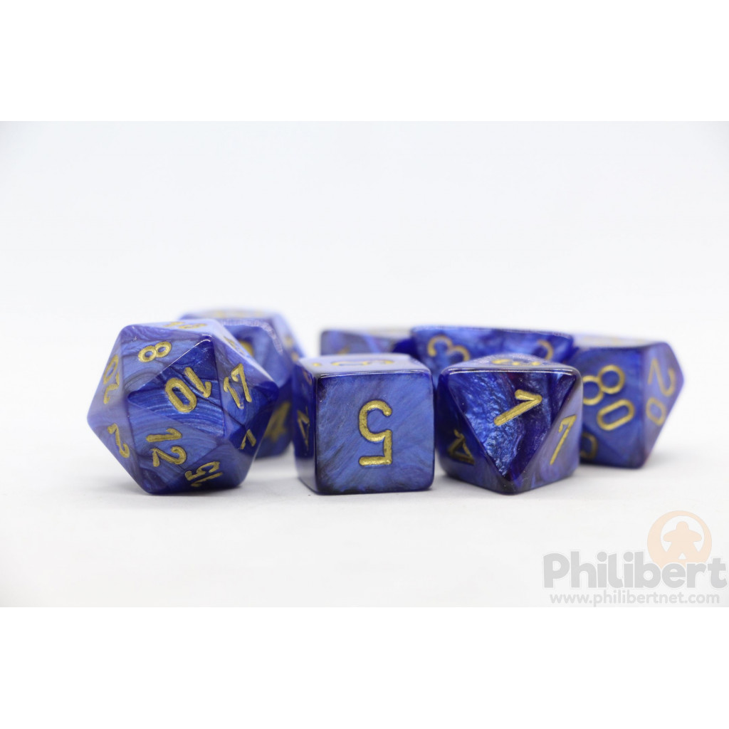 Set de 7 Dés JDR Chessex : Scarab