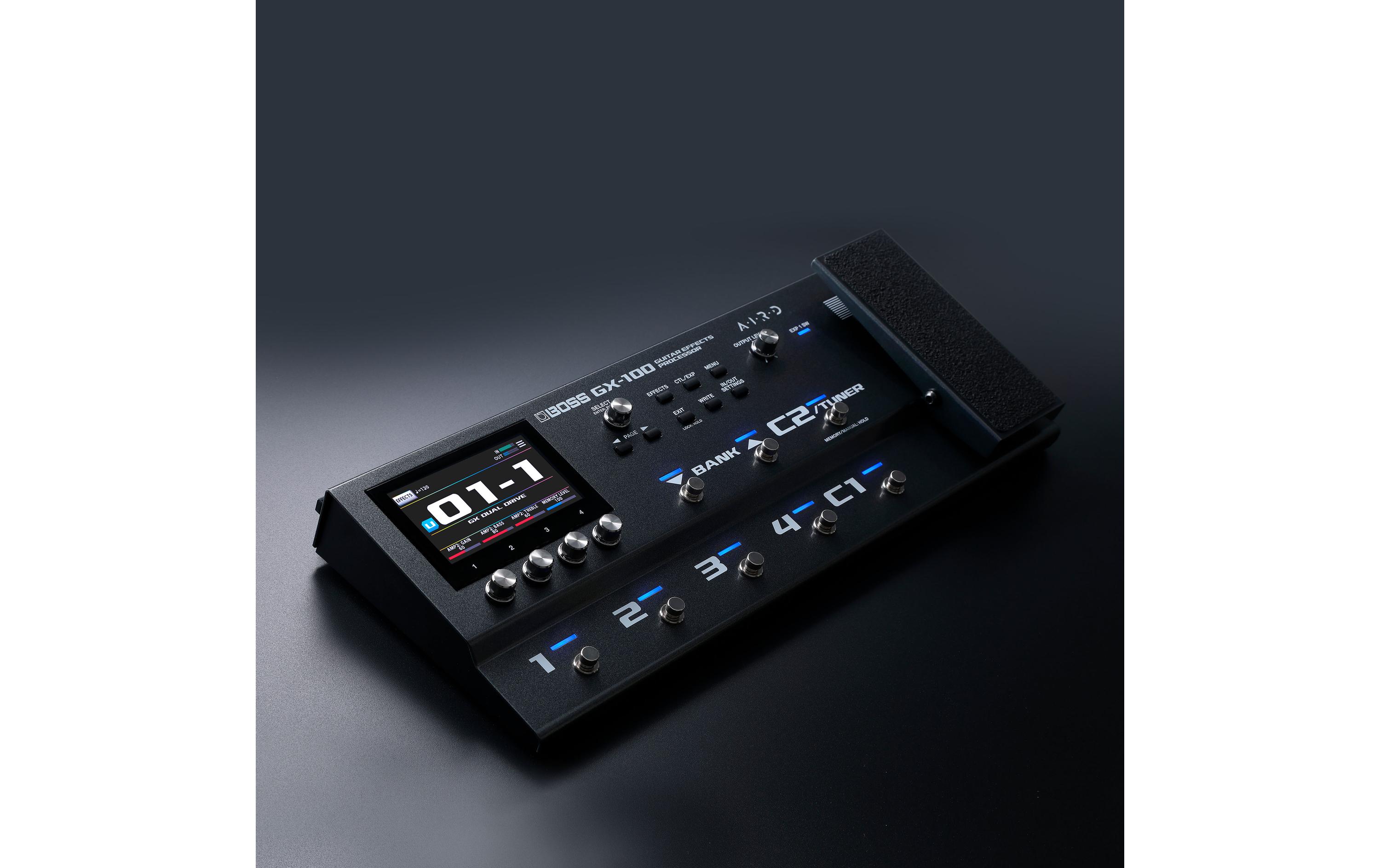 Effektgerät GX-100<br>Gitarreneffektprozessor mit neuen Farben für Ihren Sound