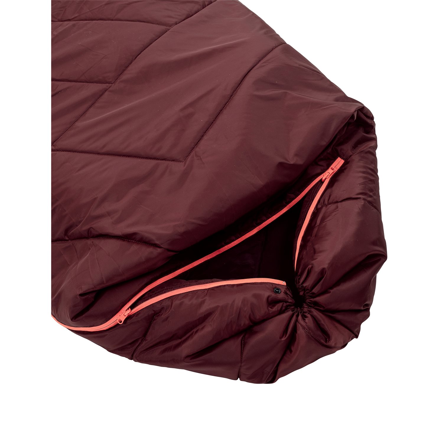 Vaude Navajo Sleepingbag 100 II SYN Zip Left dark cherry