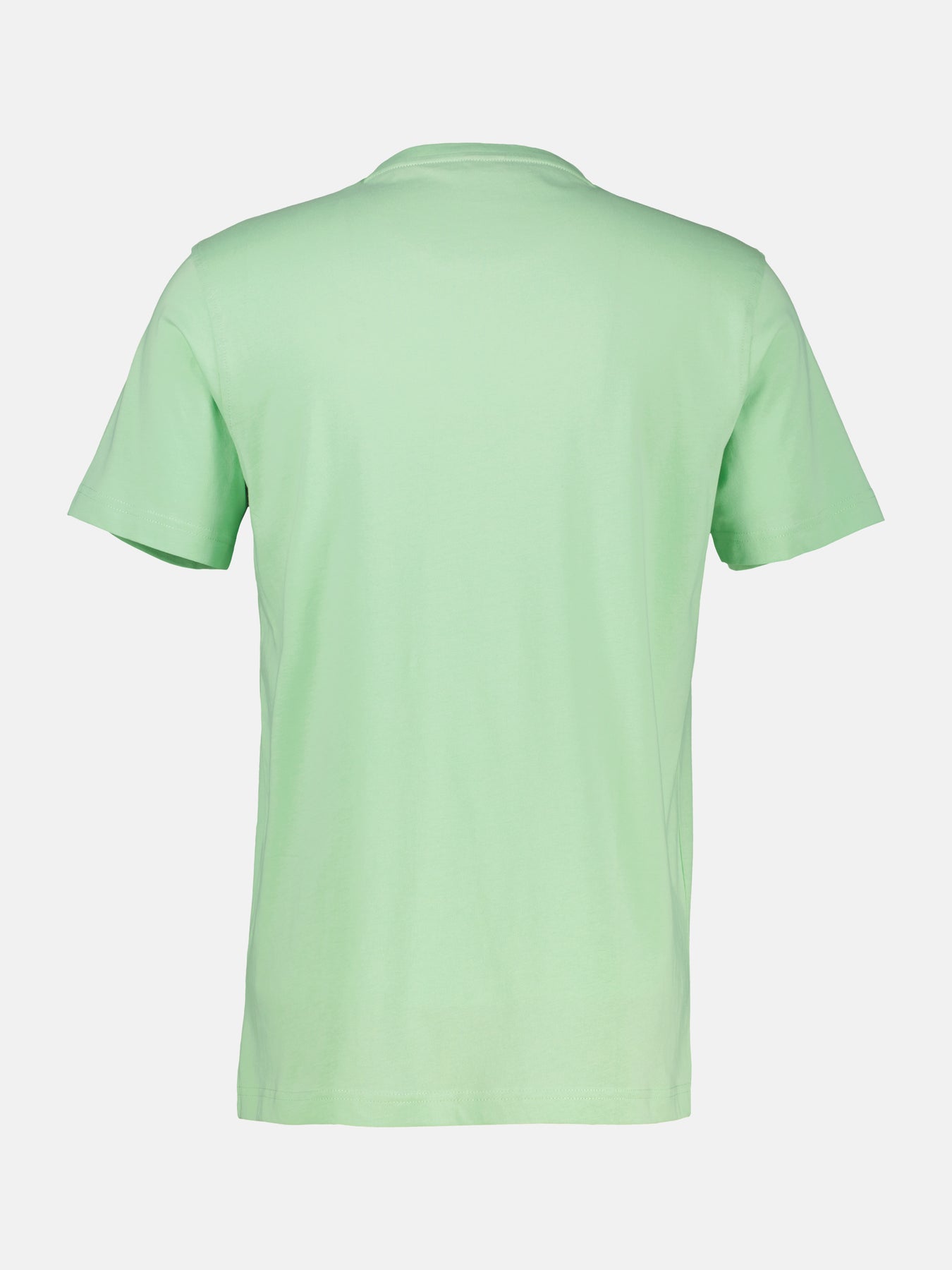 Basic T-Shirt mit Logostitch, unifarben
