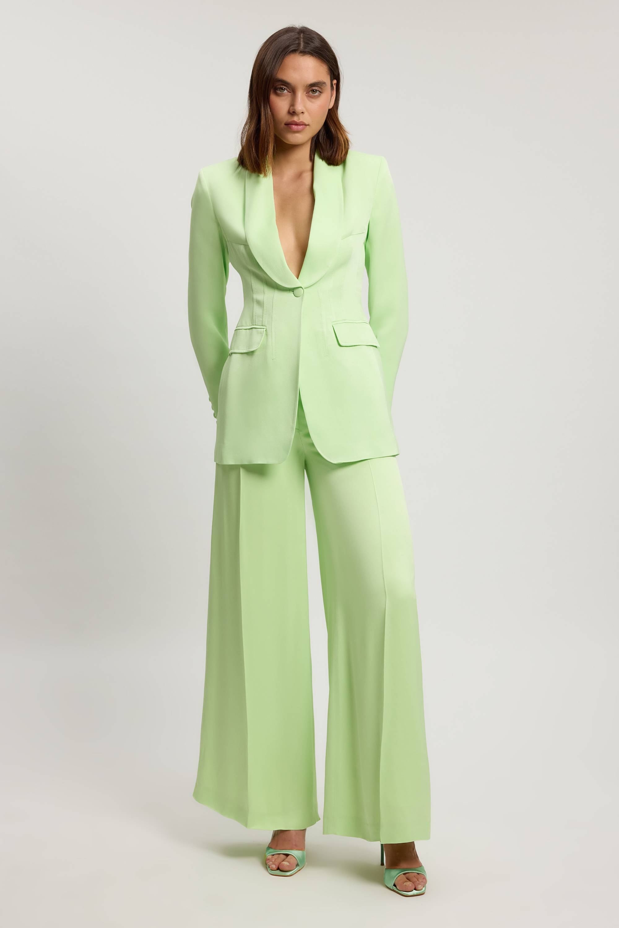 KarenMillen Blazer Tailleur Structuré En Satin Petite