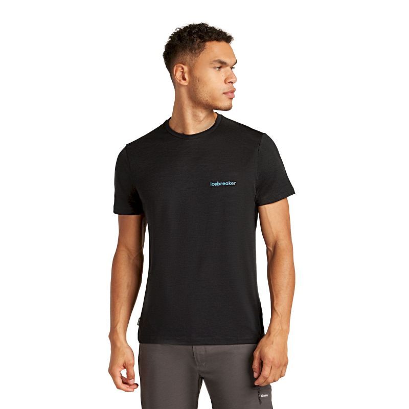 Merino 150 Tech Lite SS Tee IB Wordmark - T-shirt en laine mérinos homme