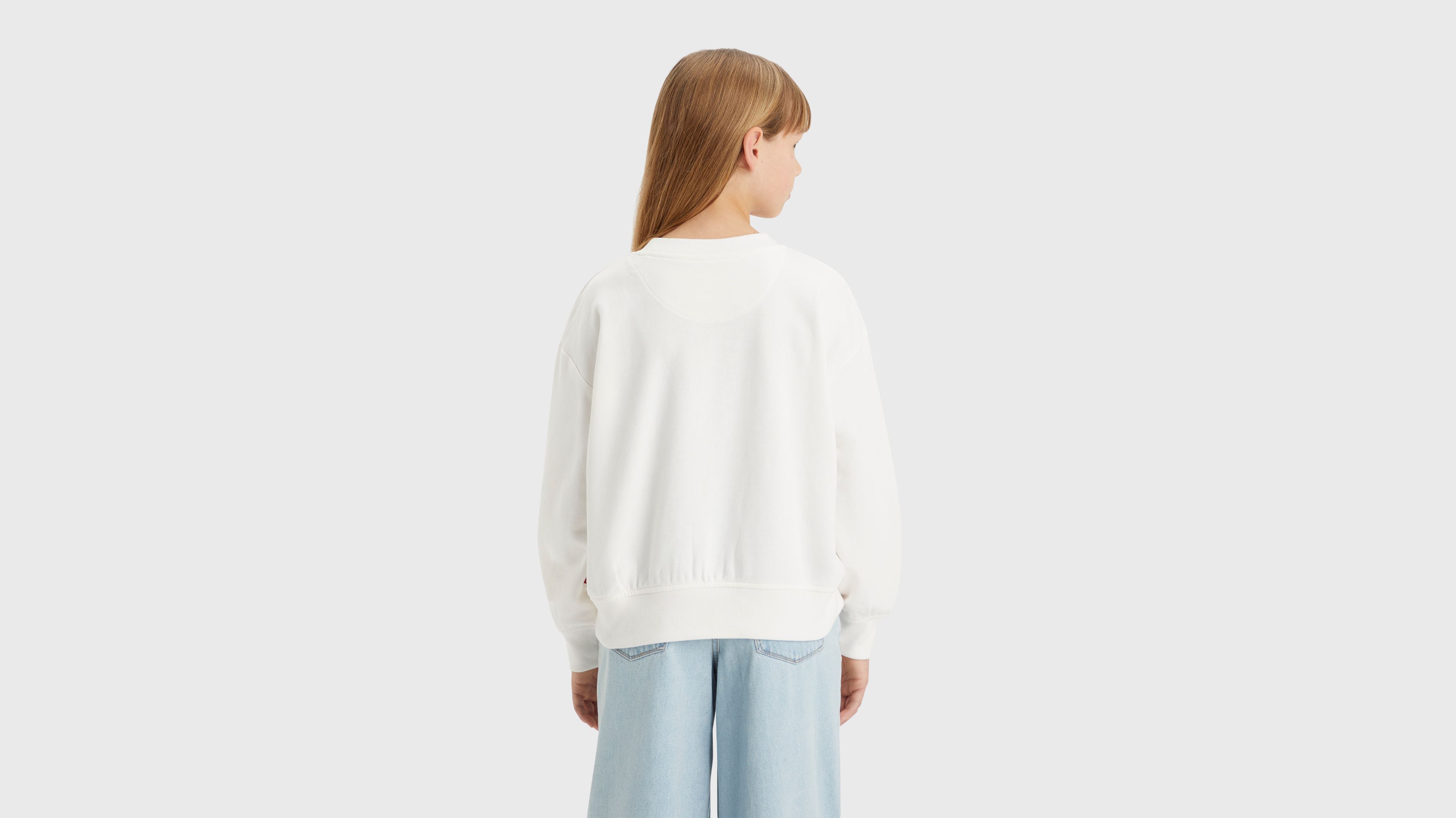 Ado sweat-shirt à col rond - Sugar Swizzle - Blanc