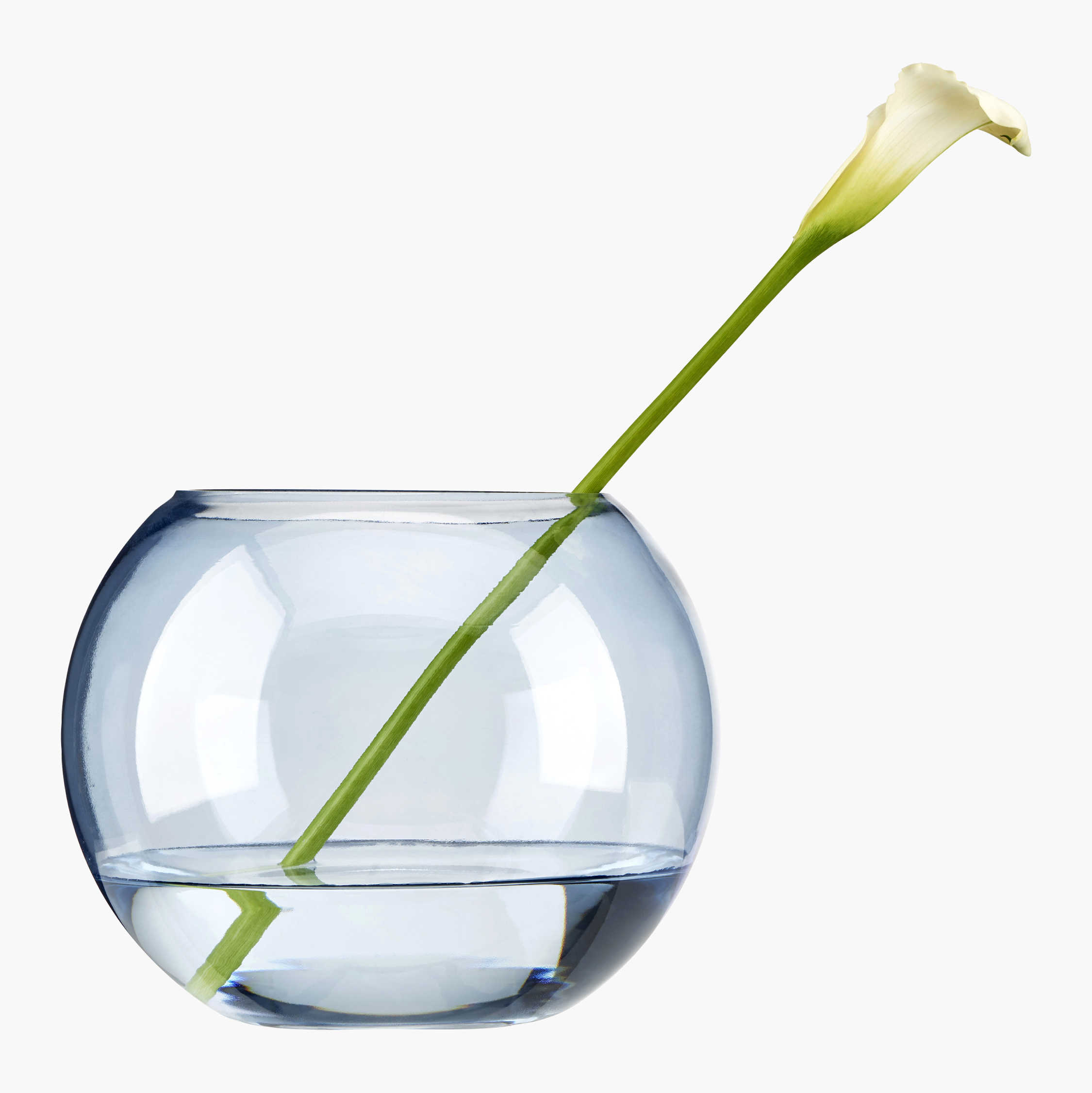 Glasskål, blå