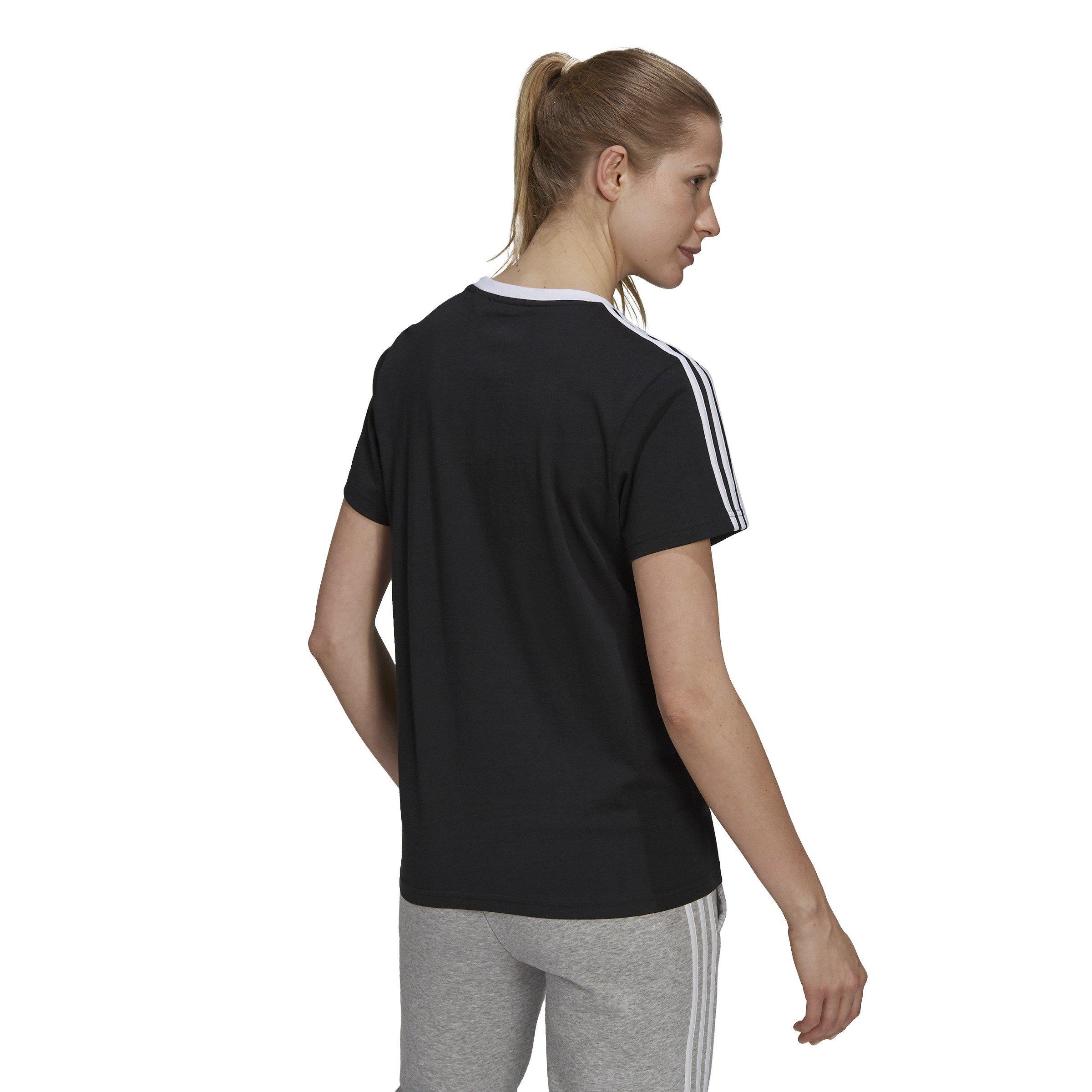 adidas Essentials 3 Stripe T-Shirt Womens