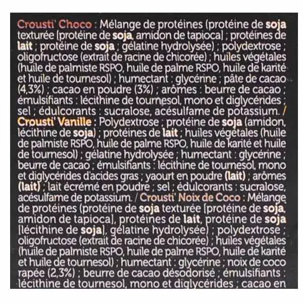 Protifast En-Cas Hyperprotéiné Crousti' Barre Assortiment 7 unités