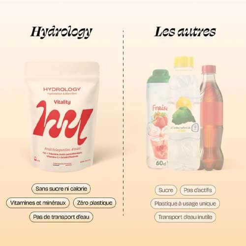 Pastilles aromatisées - Vitality - Fraise & fruit de la passion - 15 billes