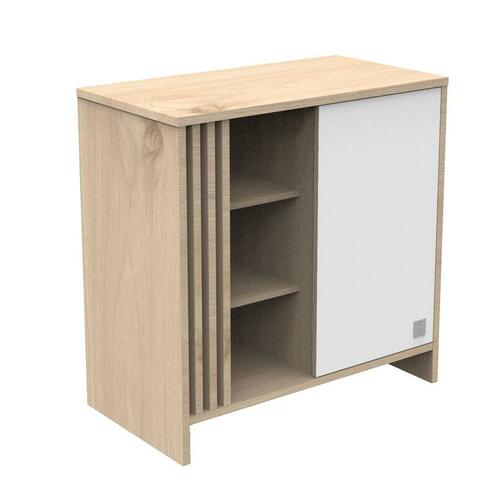 Commode 1 Porte 3 Niches TOKYO Blanche - SAUTHON