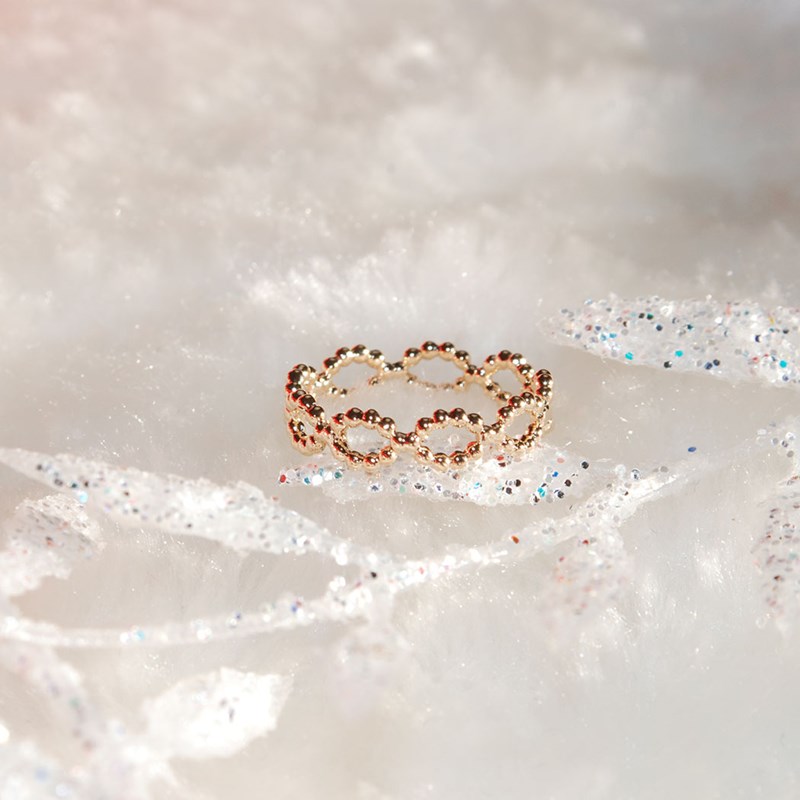 Bague en plaqué or NORA - Bijoux Privés Discovery