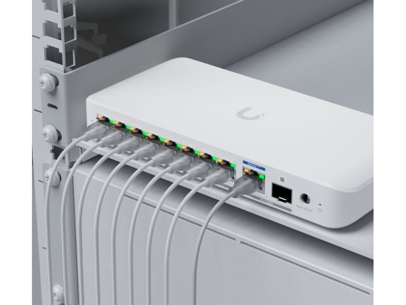 Ubiquiti PoE   Switch UniFi Flex 2.5G PoE 9 Port Kompakter 8-Port 2.5 GbE PoE   Switch mit 10 GbE RJ45/SFP  Uplink für flexible Netzwerkintegrationen