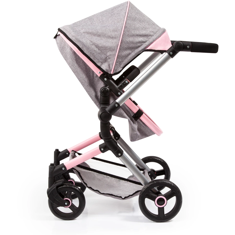 bayer Design Kombi-Puppenwagen Neo Vario graurosa, mit Schmetterling