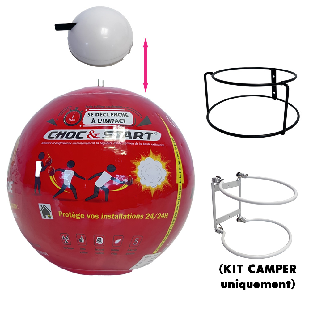 Extincteur BLOCK'FIRE boule anti-incendie active et passive