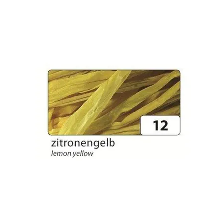 Raffia Naturbast zitronengelb, 1 Bündel mit 50 g