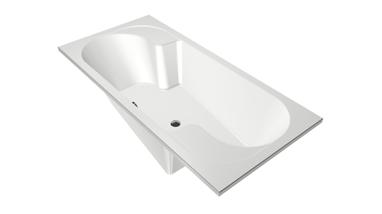 Xenz Parel ligbad acryl 190x90x45cm wit glans