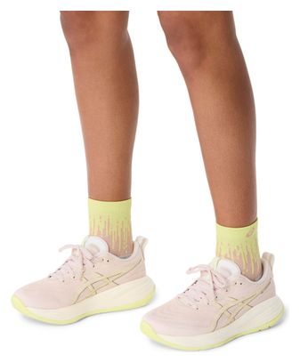 Chaussettes Asics Performance Run Quarter Rose/Jaune
