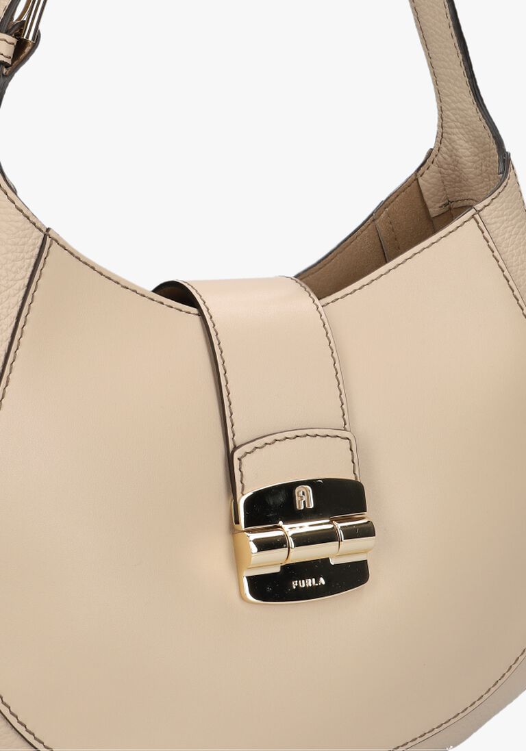 FURLA taupe furla schoudertas club 2 mini hobo