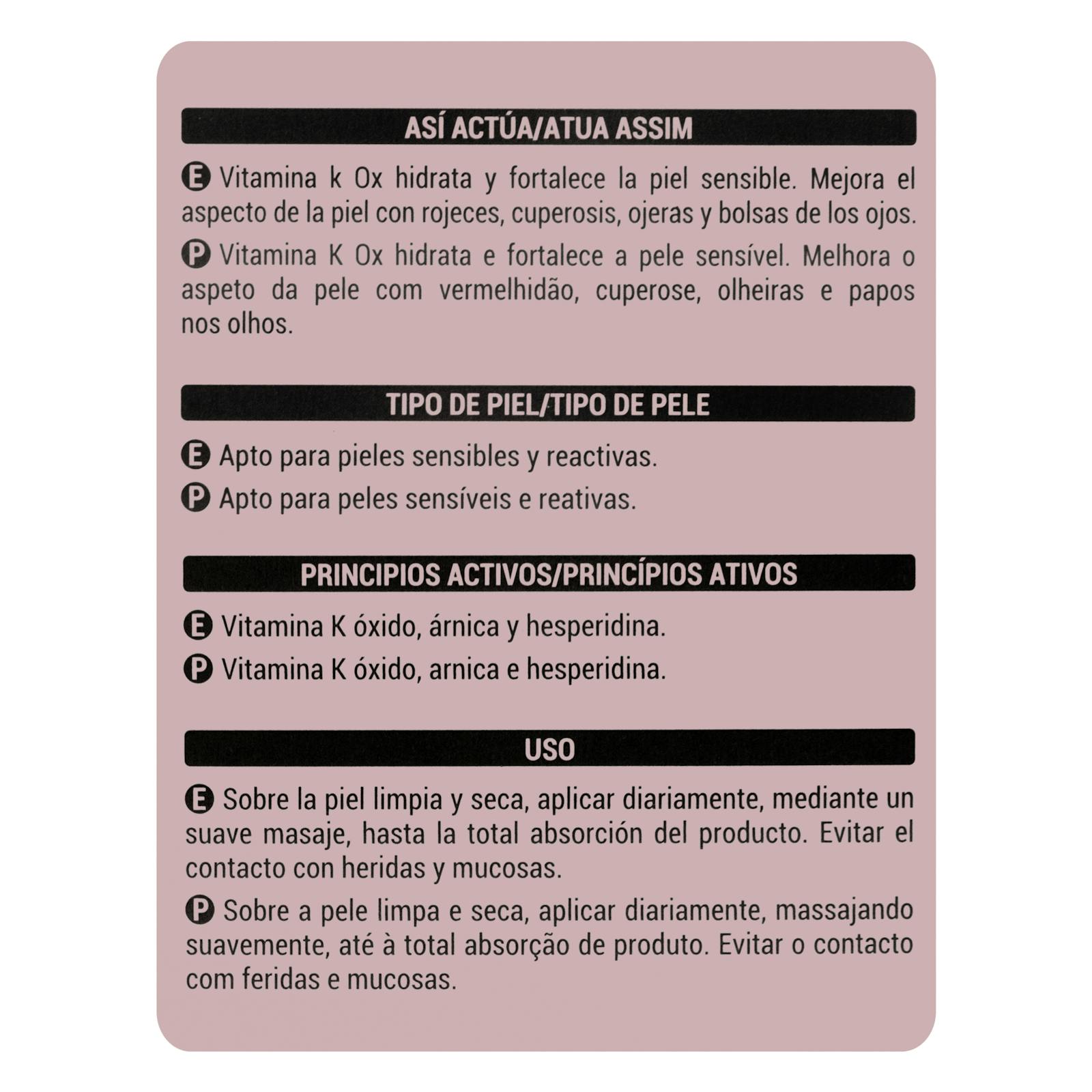 Crème visage hydratante et fortifiante Deliplus Sensitive à la vitamine K Ox
