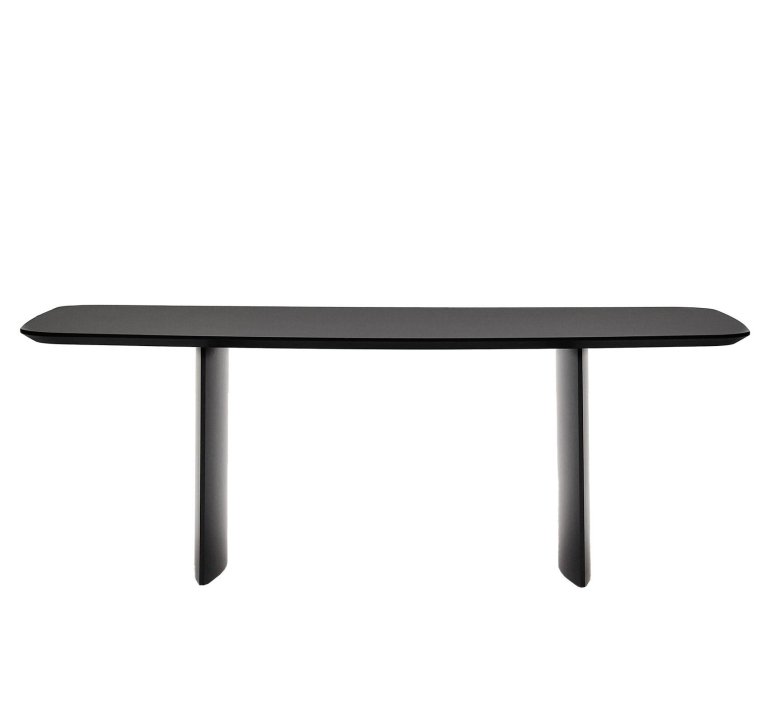 Kave Home Litto eettafel 200x100 MDF zwart