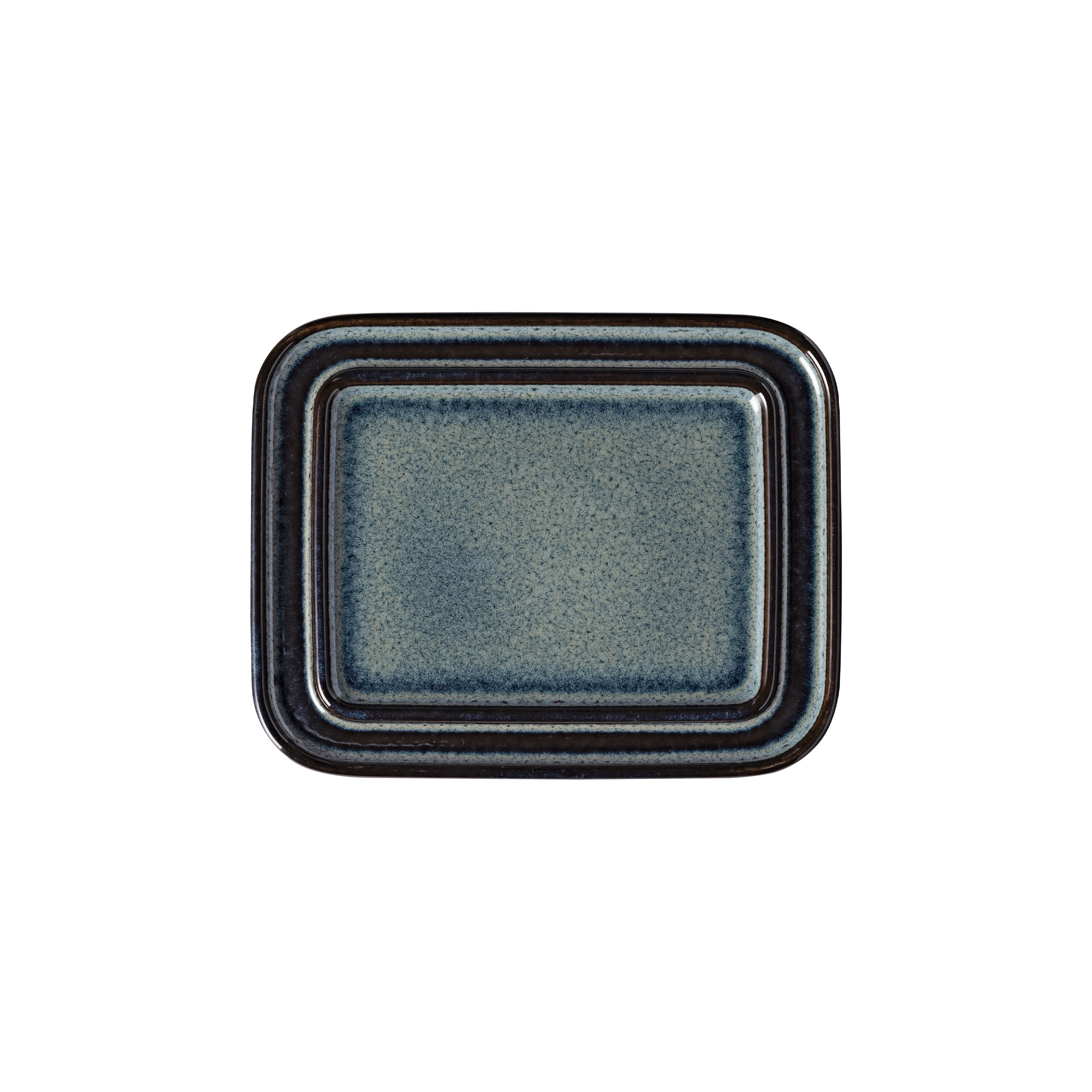 Lave Covered butter dish Grey, earthenware