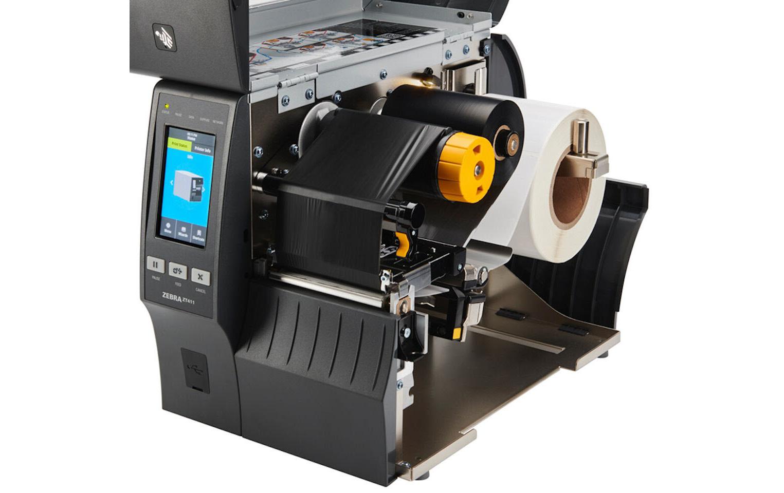 Thermodrucker ZT411 300 dpi Cutter<br>Etikettendrucker für Industrieanwendungen
