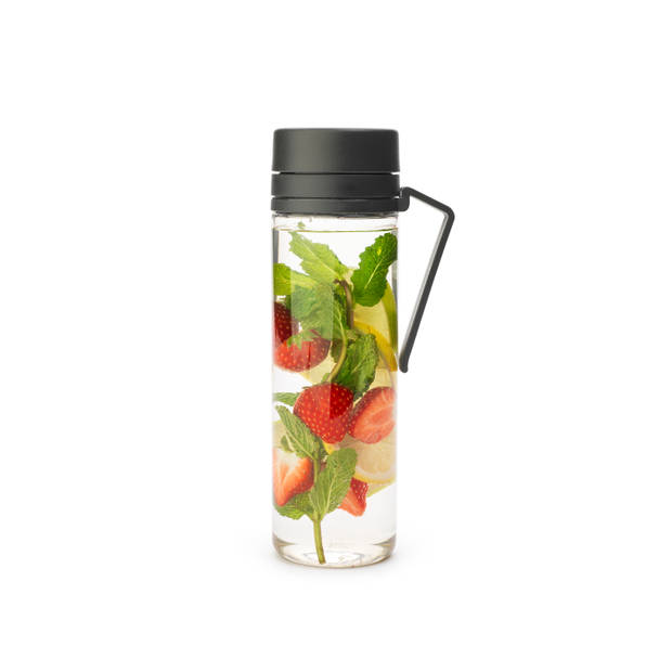 Brabantia Make & Take waterfles met zeef 0,5 liter - Dark Grey