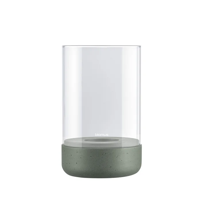 Blomus - Calma Windlicht, Ø 12 cm, klar / agave green