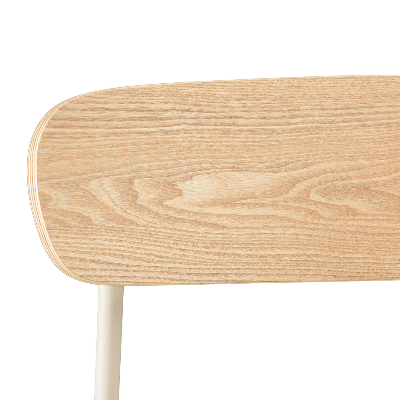 Macabane 2 Chaises d'écolier Tom naturel/blanc - 47x51x78 cm