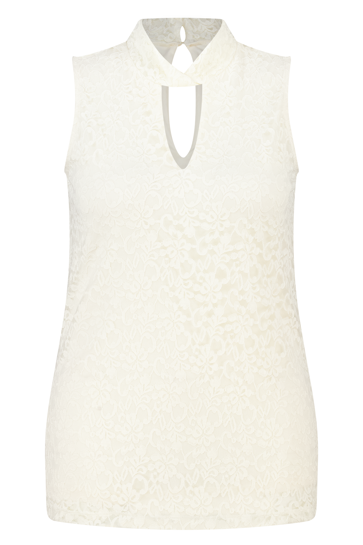 Top met kant Cream