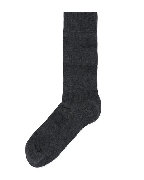 chaussettes homme 1 paire rayure 3D gris foncé