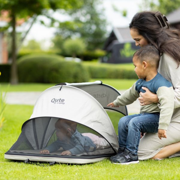 Qute Q-Camp Babytent - Black / Desert