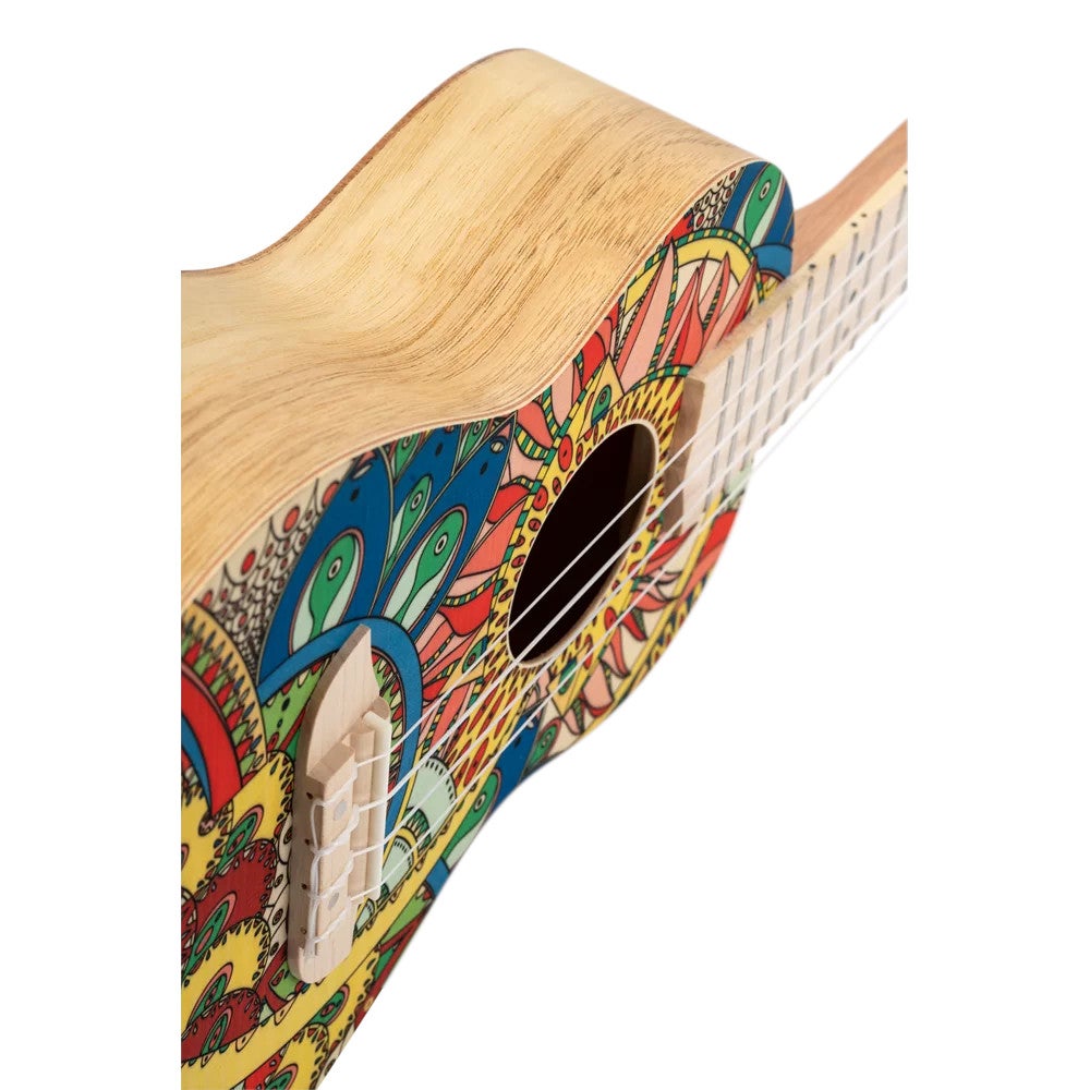 Ortega RUAR-MI Art Series Concert Size Ukulele Mystic India concert ukelele
