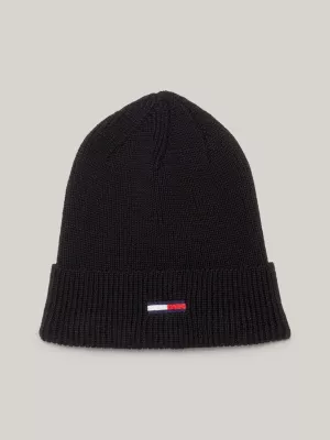 Gorro de bandeira alongado com textura canelada