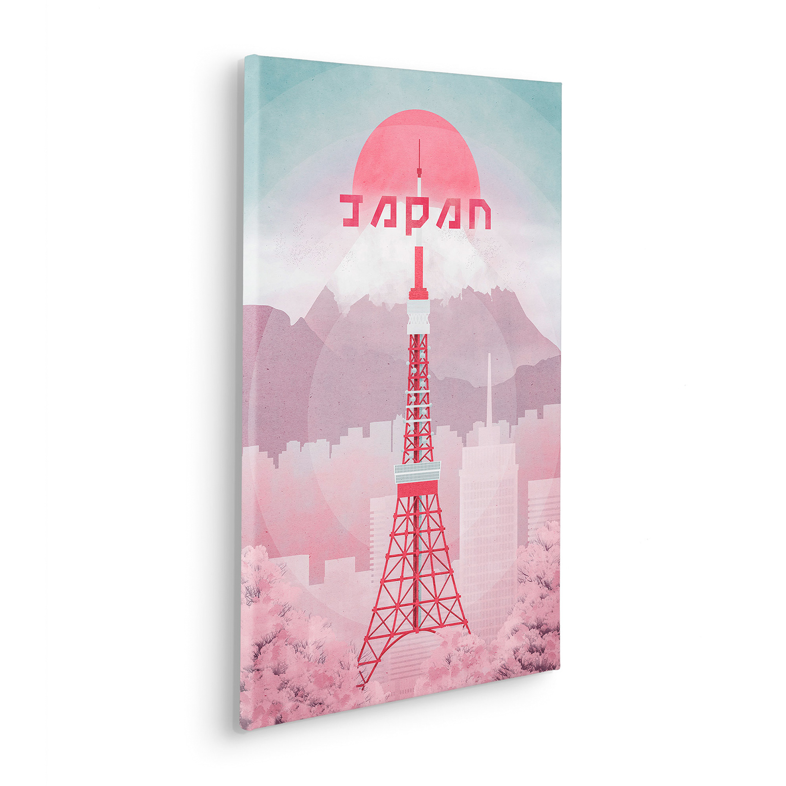 Keilrahmenbild VINTAGE TRAVEL JAPAN - 40x60 cm