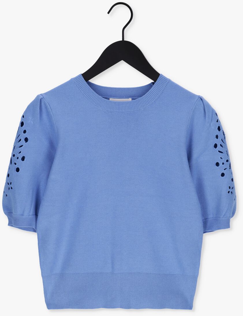 OBJECT donkerblauwe object trui reynard 2/4 knit pullover